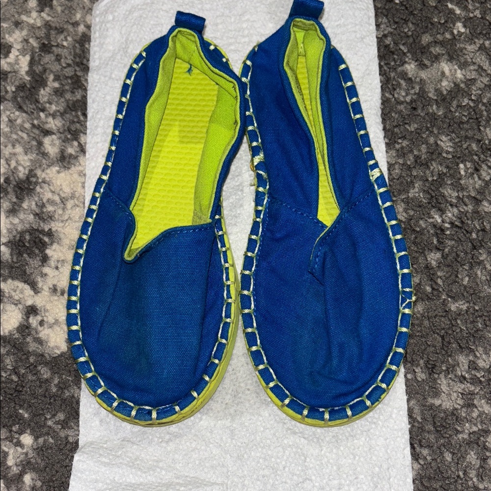 H&M Kids Blue and Green Slip-On Shoes